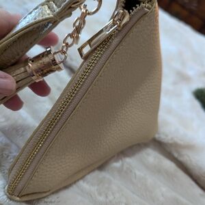 Source Unknown Gold Textured Clutch